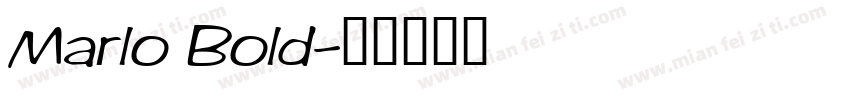 Marlo Bold字体转换
